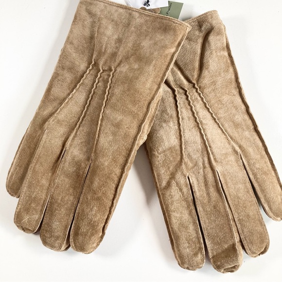 Goodfellow & Co Tan Suede Gloves with Textured Grip - Picture 2 of 12